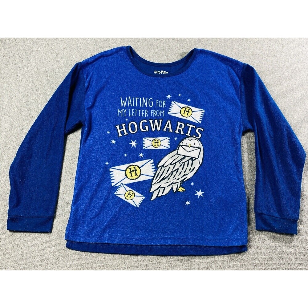 Harry Potter Owl Waiting For My Letter Hogwarts Blue Size 10 Sweater Kids